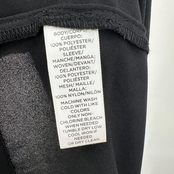 Loft Black Lace Sleeve Velvet Blouse Top Long Sleeve Fairy Goth Grunge Small - Picture 6 of 6